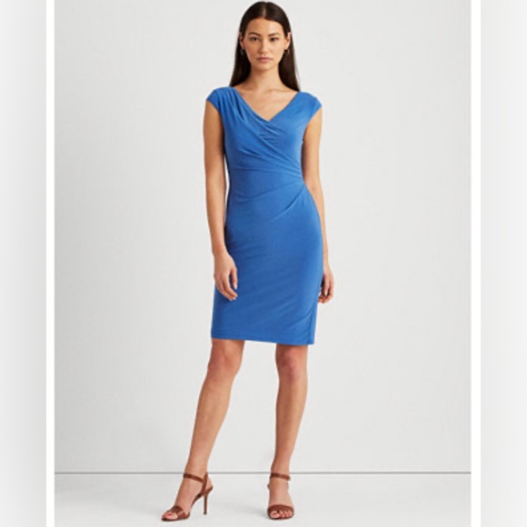 Ralph Lauren dress size 4 Jersey Surplice - Picture 2 of 5